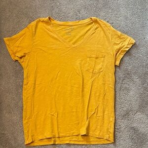 Universal Thread Yellow V-Neck Tee